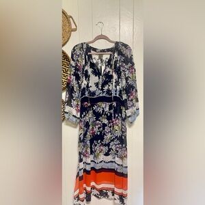 Taylor Women's Long Sleeve Floral Print Maxi Dress Size 10